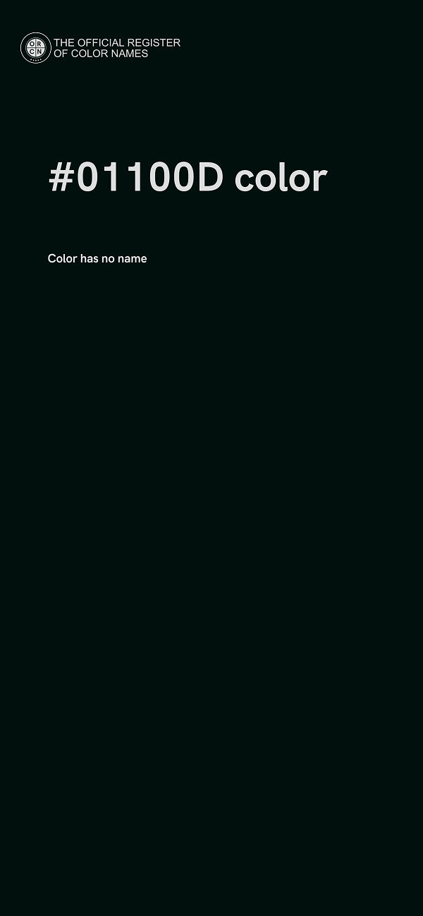 #01100D color image