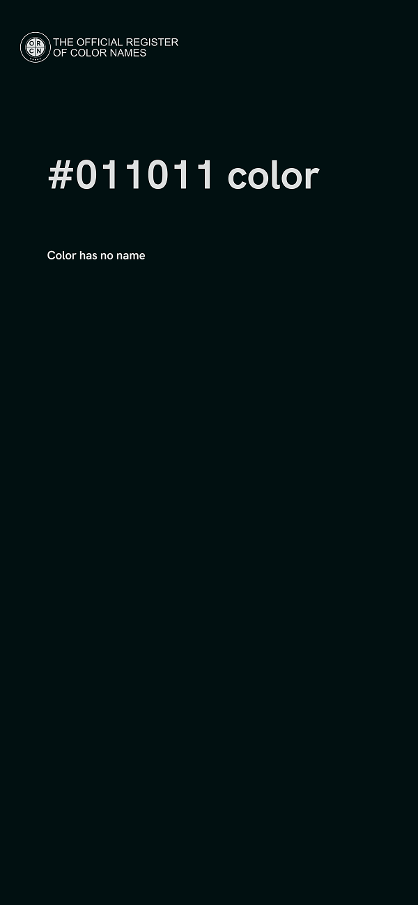 #011011 color image