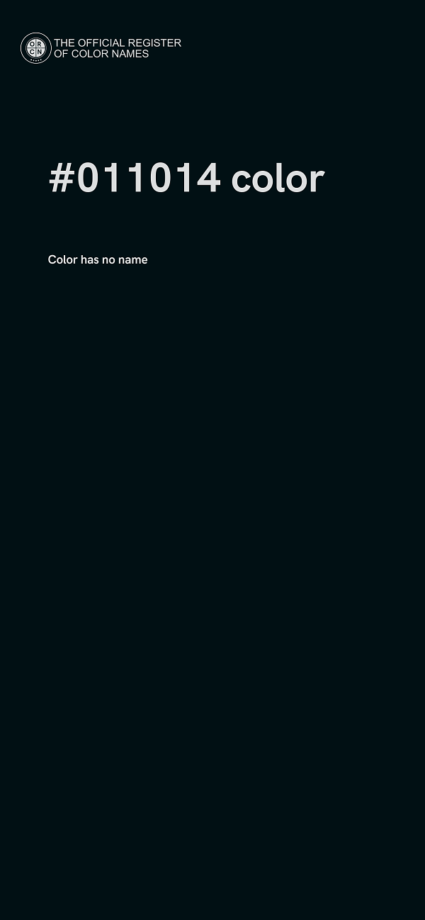#011014 color image