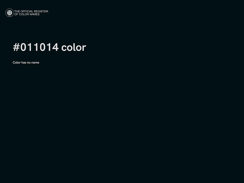 #011014 color image