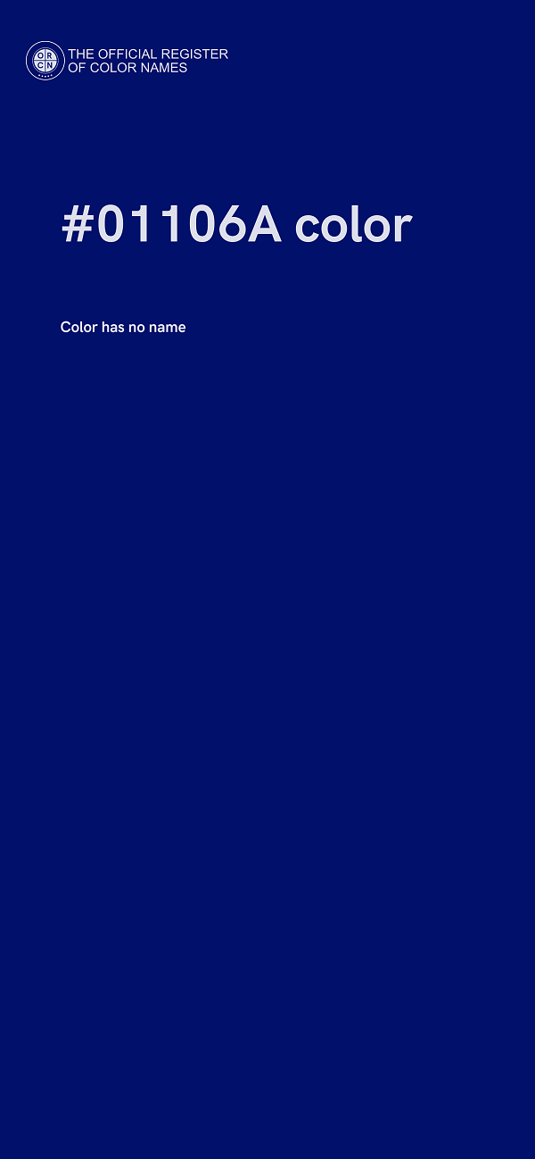 #01106A color image