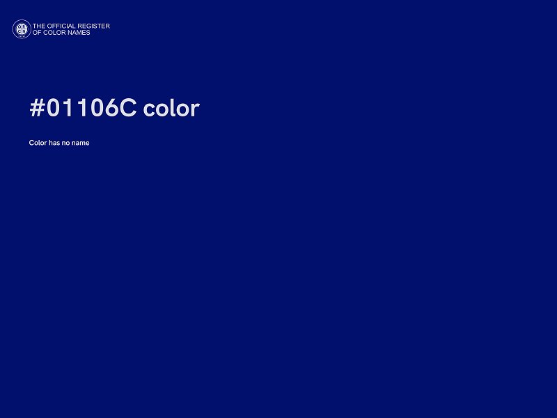 #01106C color image