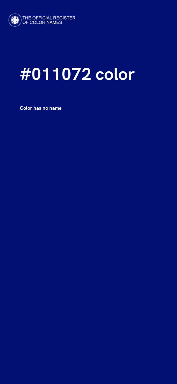 #011072 color image