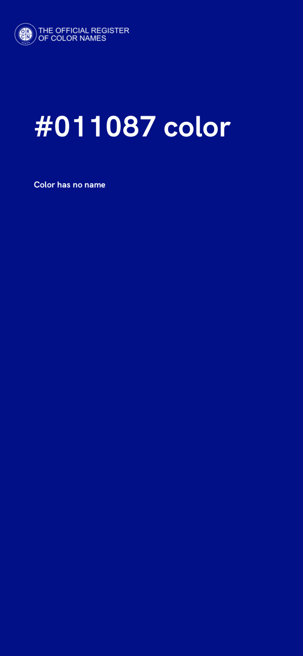 #011087 color image