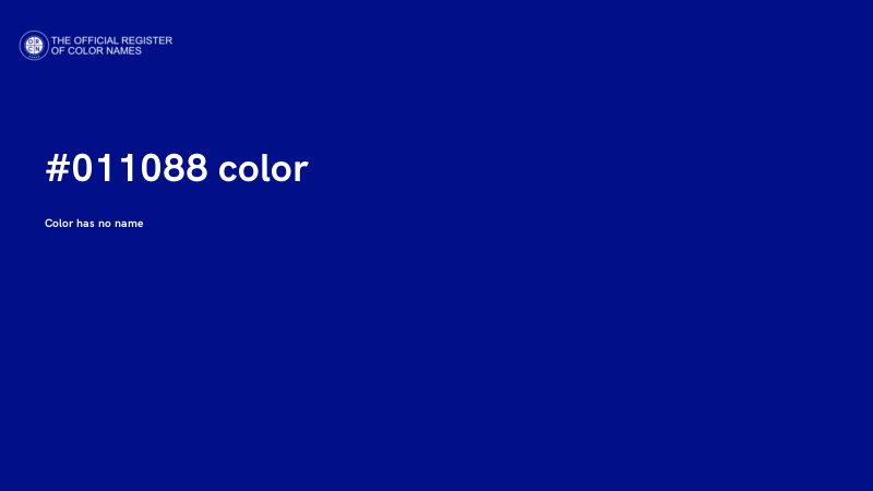 #011088 color image
