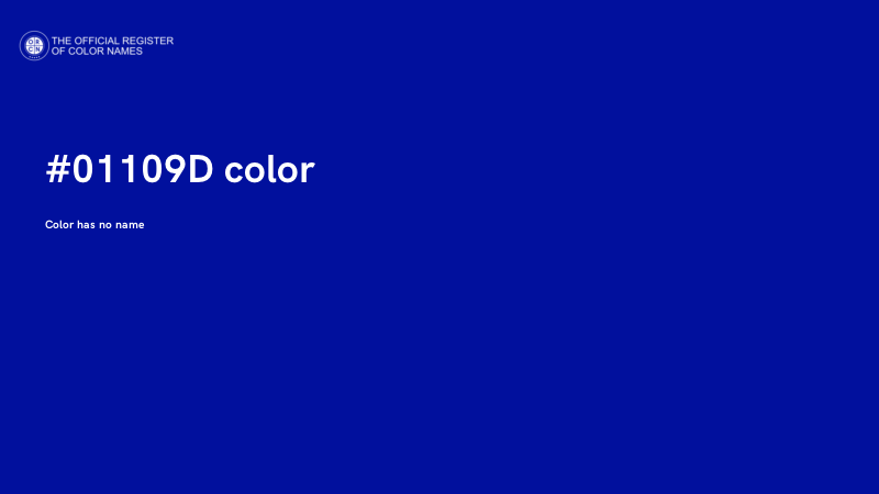 #01109D color image