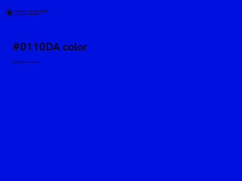 #0110DA color image