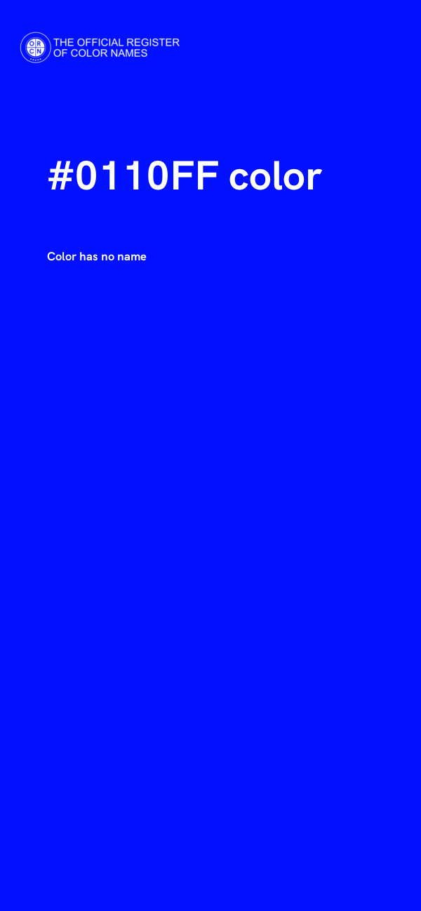 #0110FF color image