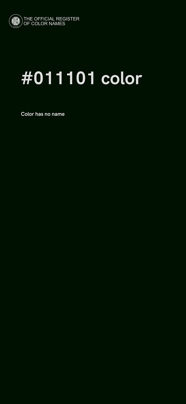 #011101 color image