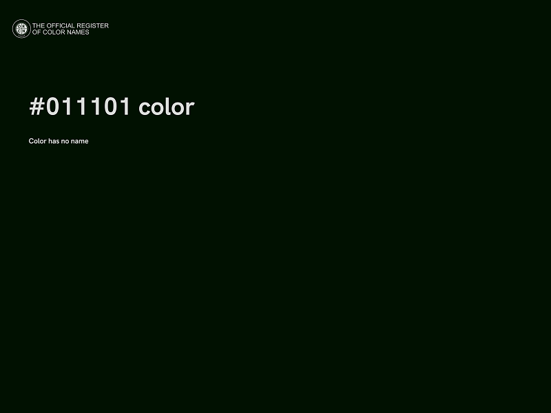 #011101 color image