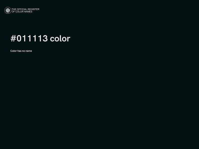 #011113 color image