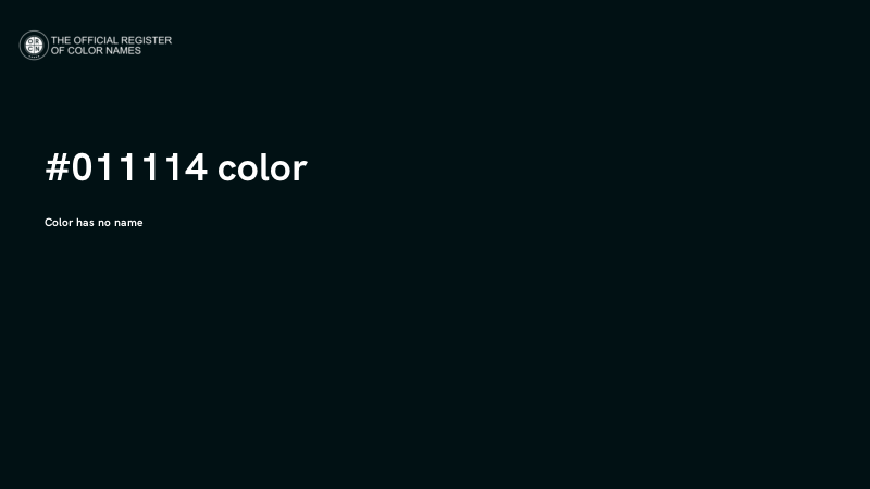 #011114 color image