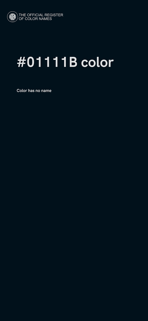 #01111B color image