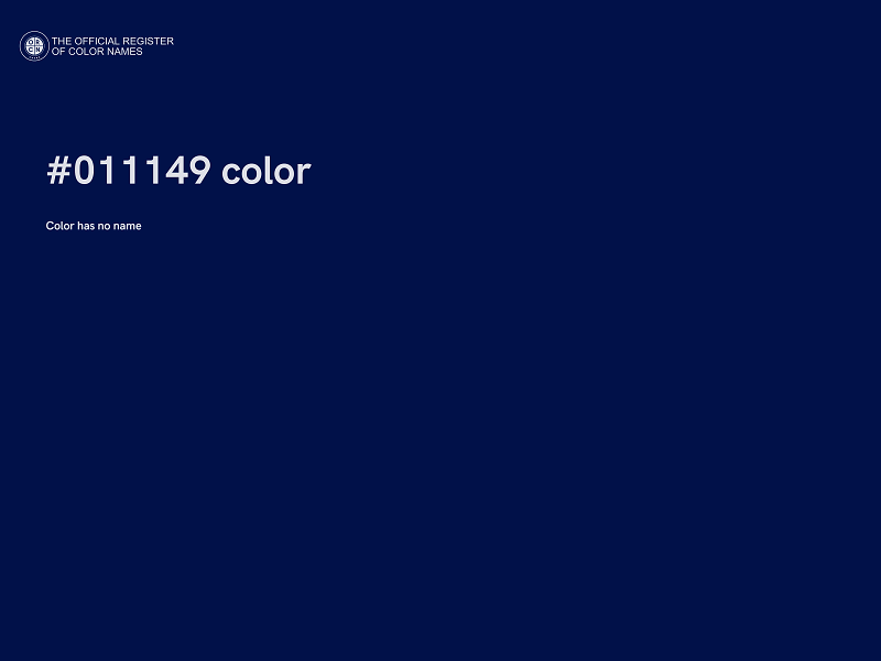 #011149 color image
