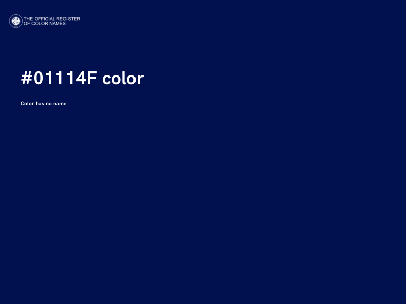 #01114F color image