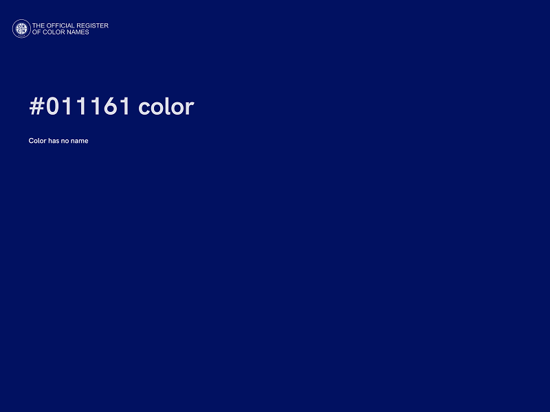#011161 color image