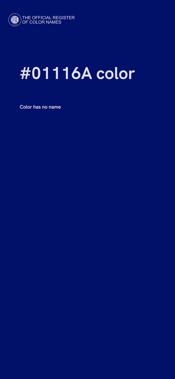 #01116A color image