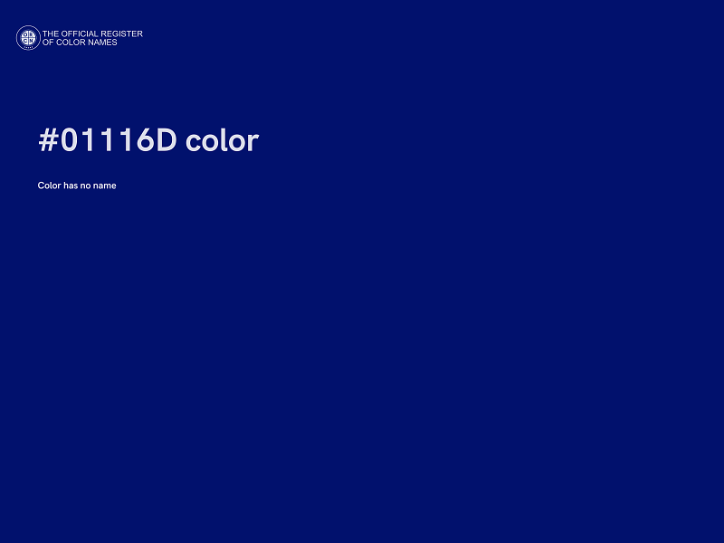 #01116D color image