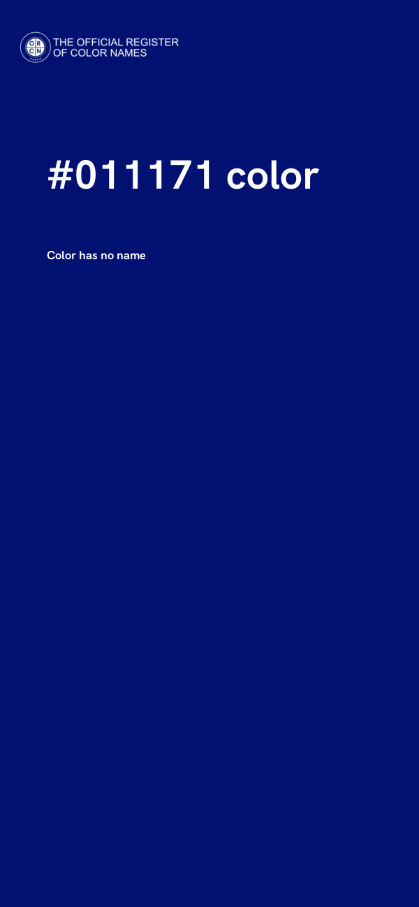 #011171 color image