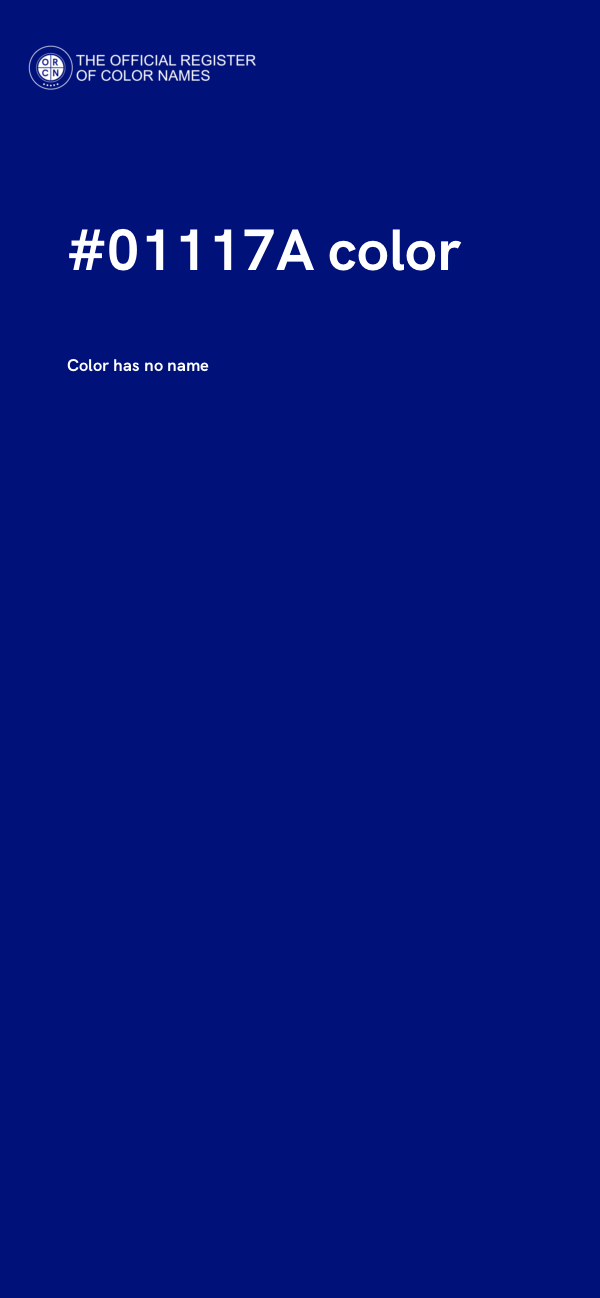 #01117A color image