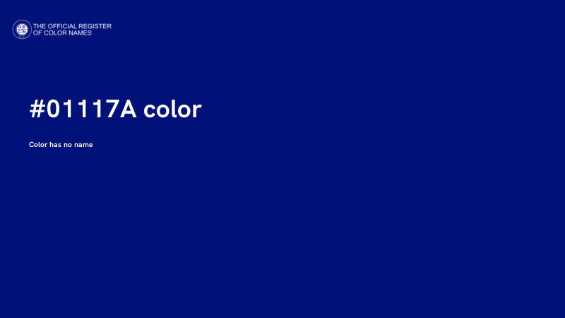 #01117A color image