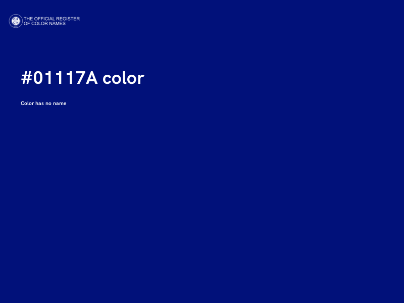 #01117A color image