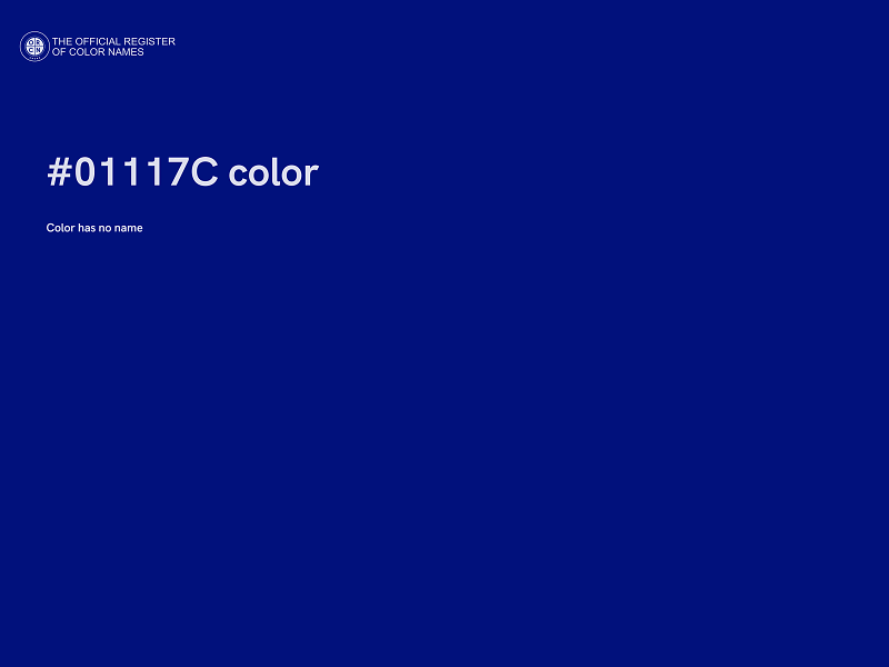 #01117C color image