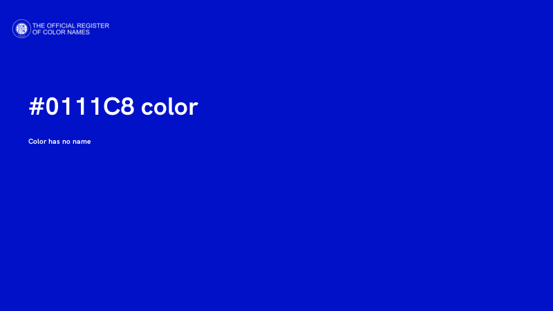 #0111C8 color image