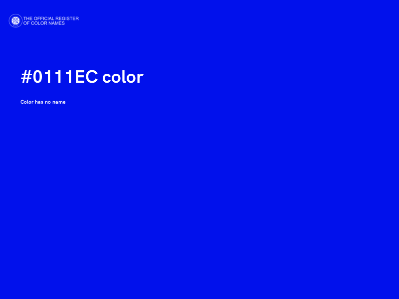 #0111EC color image