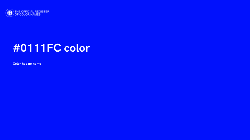 #0111FC color image