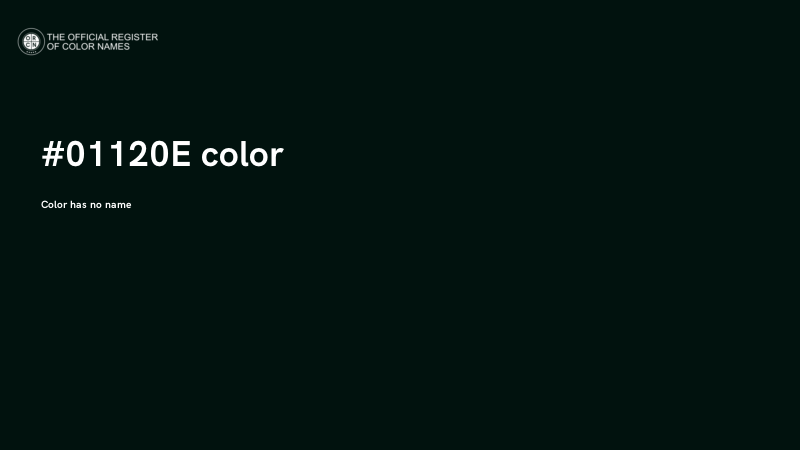 #01120E color image
