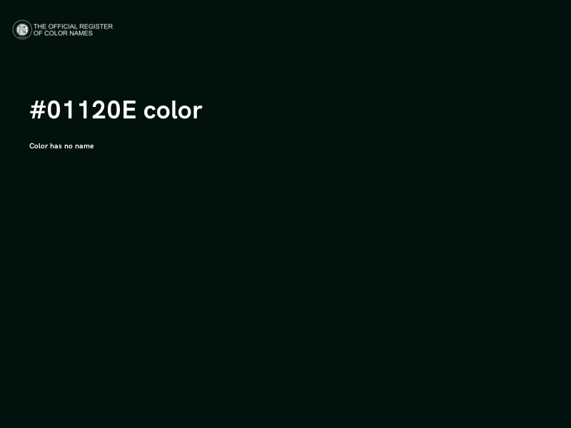 #01120E color image