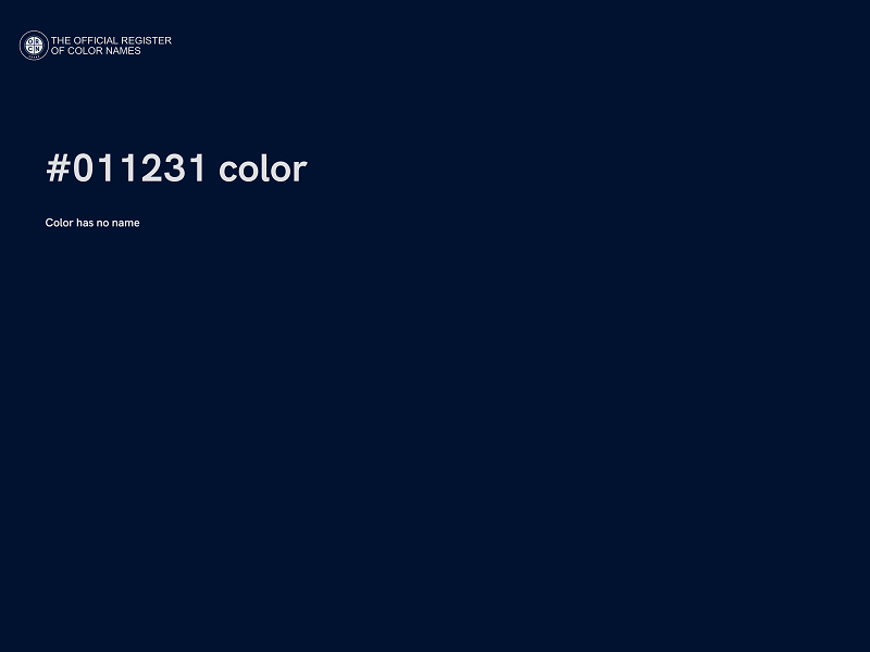 #011231 color image