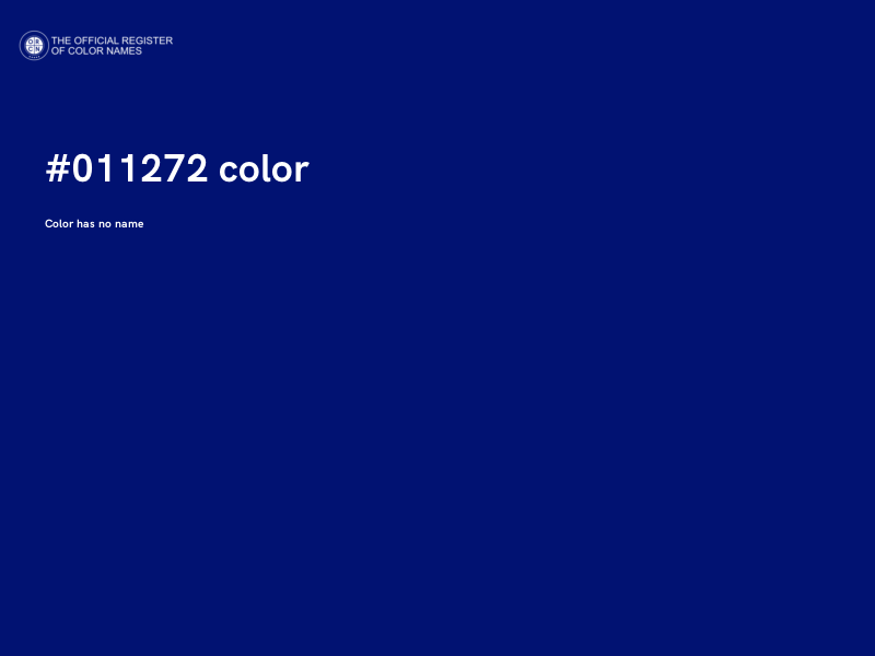 #011272 color image