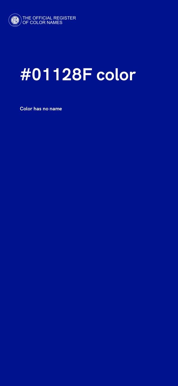 #01128F color image
