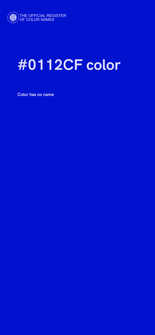 #0112CF color image
