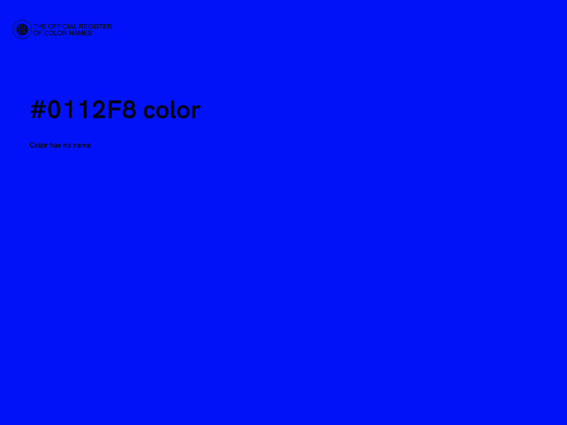 #0112F8 color image