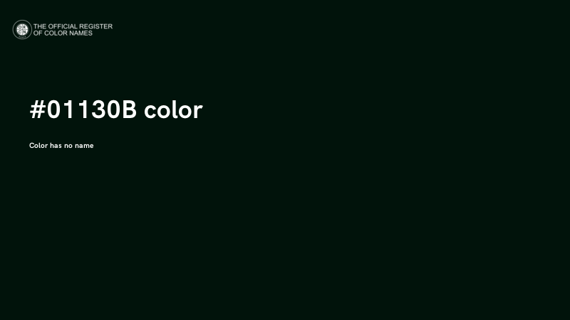 #01130B color image
