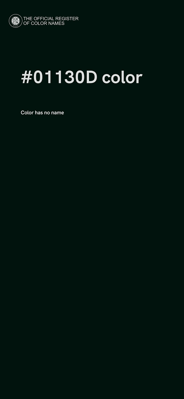 #01130D color image