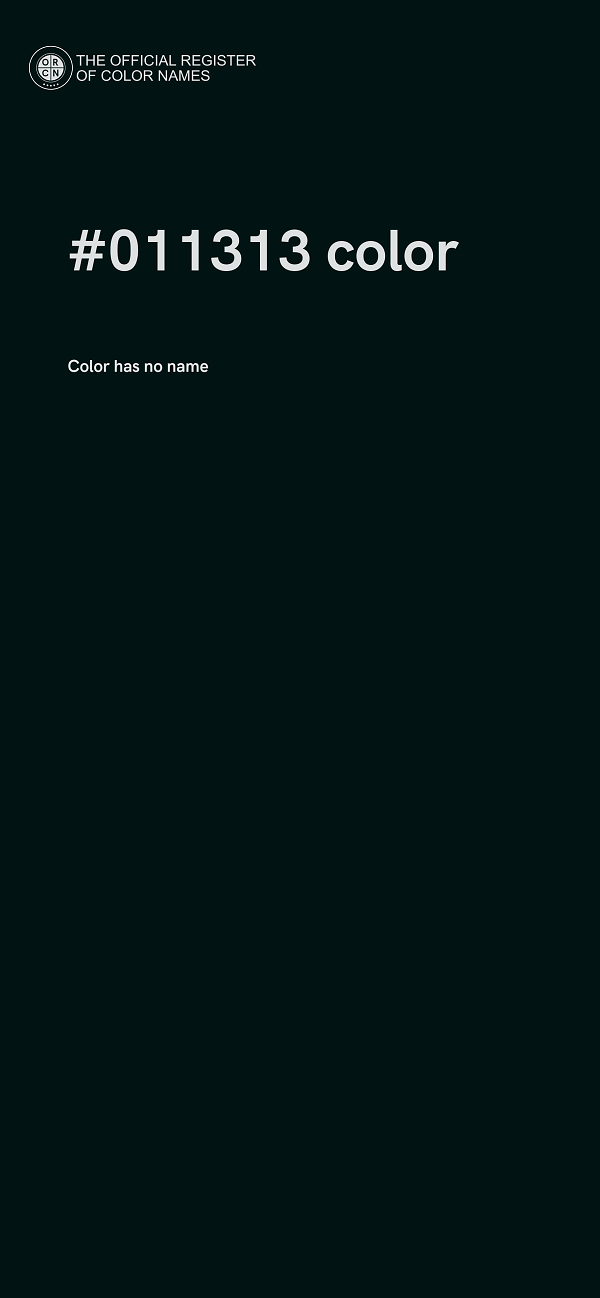 #011313 color image