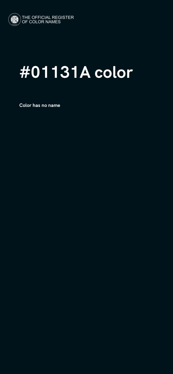#01131A color image