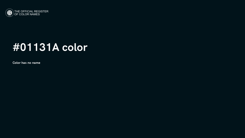 #01131A color image