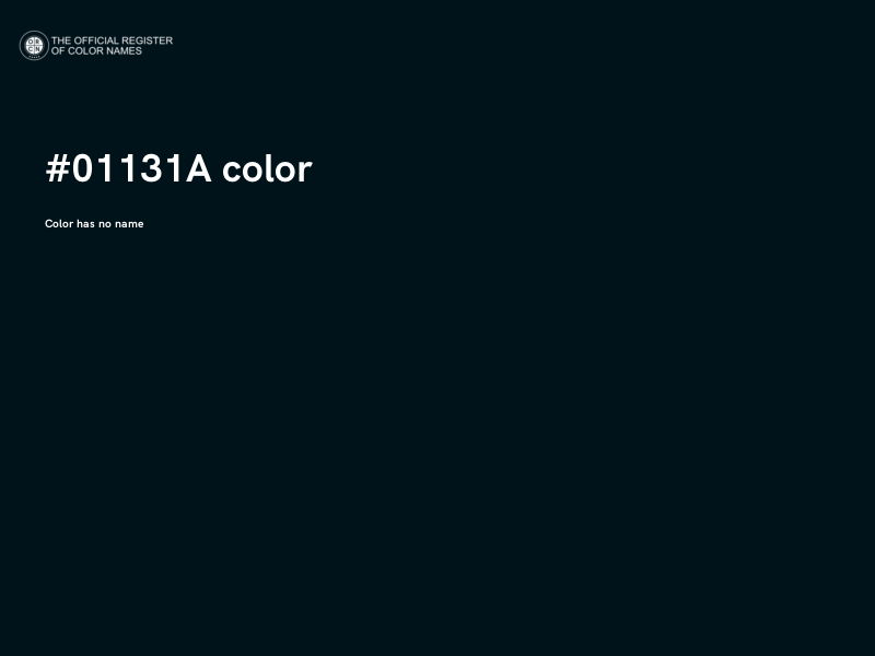 #01131A color image