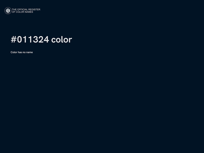 #011324 color image