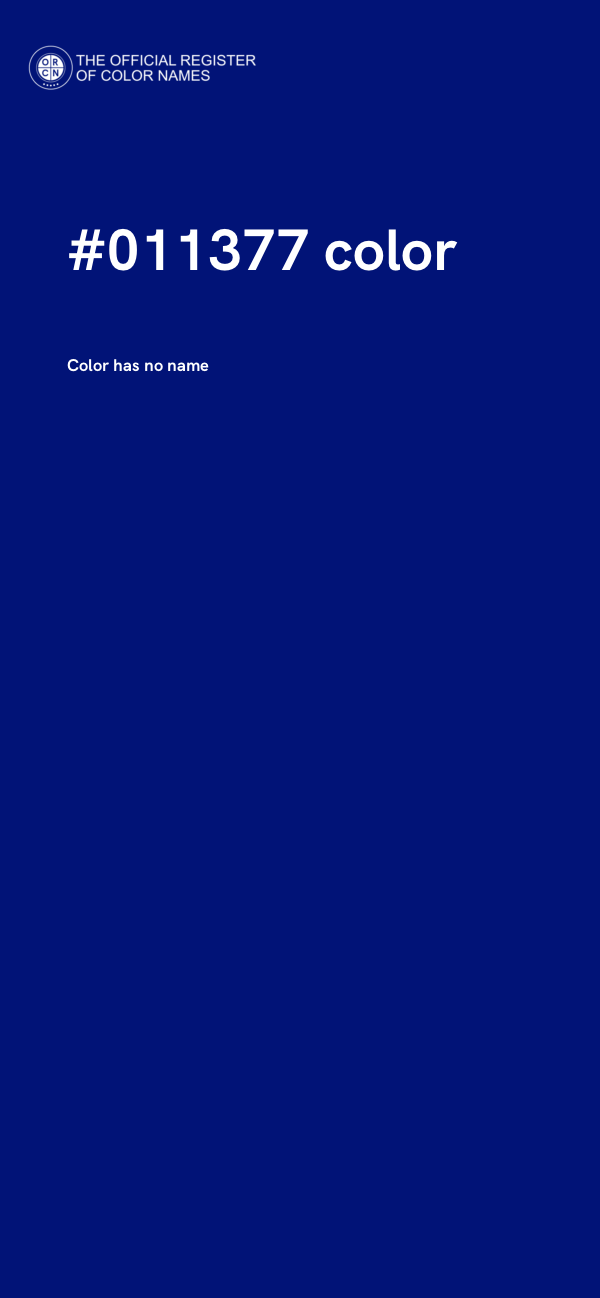 #011377 color image