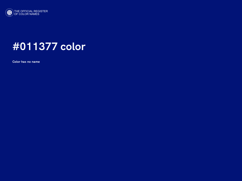 #011377 color image