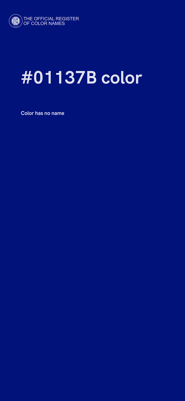 #01137B color image