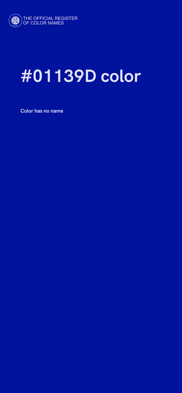 #01139D color image