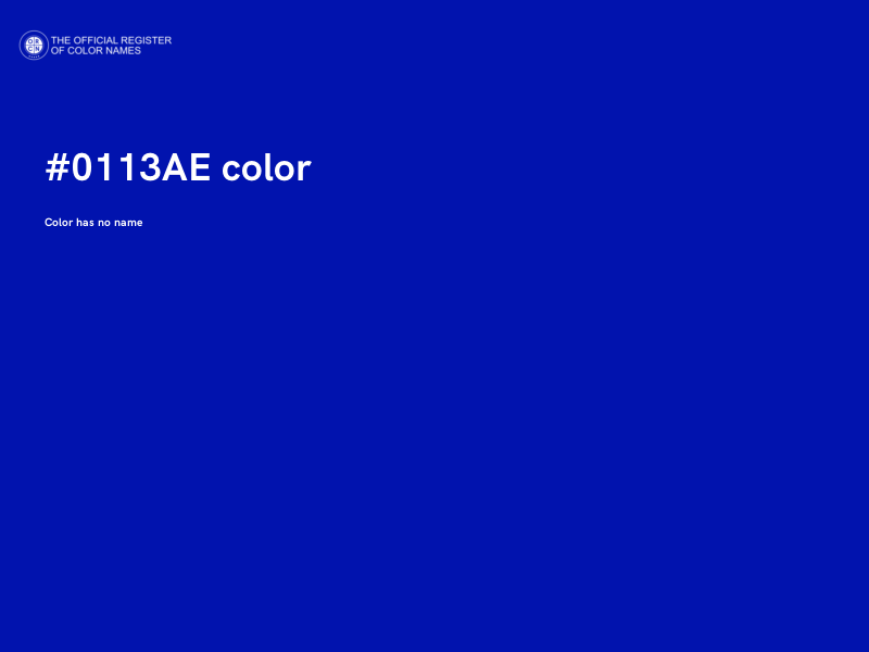 #0113AE color image