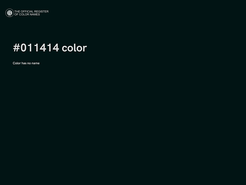 #011414 color image